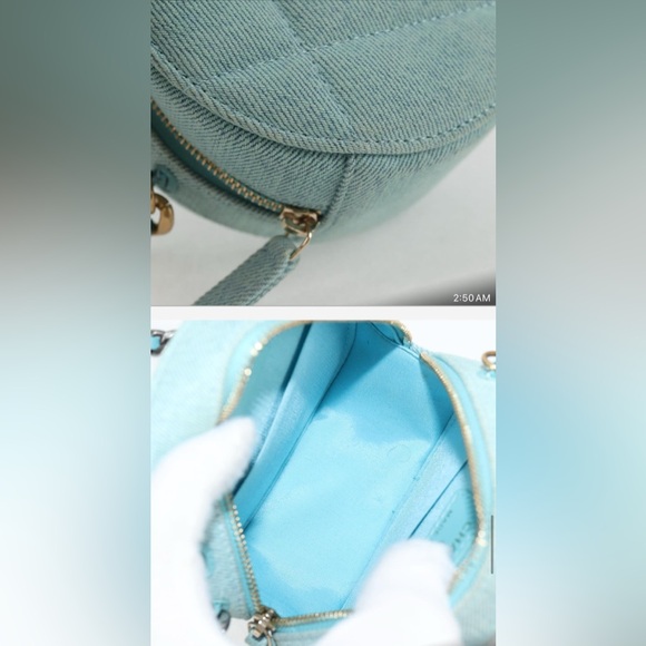 Chanel 19 Denim Round Clutch chain Bag - Picture 13 of 13